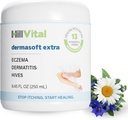HillVital Eczema Creme para Crianças - Hidratante Hidratante Hidratante para Adultos, Herbal Baby Eczema Alivio, Itch Relief Hives Tratamento, Anti Itch Lotion e Seborreic Dermatitis Balm 8.5 fl oz