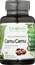 Laboratórios de Esmeralda Camu Camu - Vitamina C, Bioflavonóides, Aminoácidos & B Vitaminas - Sem glúten, Vegan - 60 Cápsulas Vegetais (fornecimento de 30 dias)