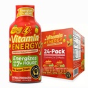 Vitamina Energia Focus+ Energia de força extra Tiro Tropical Infusion 24 Pack, 260mg Cafeína Natural, B-Vitaminas, CoQ10, Aminoácidos, Foco, Produtividade e clareza, Açúcar Zero, Gluten-Free, 1,93 fl oz
