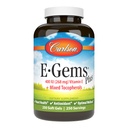 Carlson - E-Gems Plus, Vitamina E natural 400 UI, Suporta um coração saudável, 250 géis macios