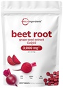 Beterraba 3.000mg com extrato de sementes de uva & CoQ10, 400 comprimidos              ? 200 serviços Super beterrabas Suplementos de extrato de beterraba fresca para óxido nítrico, pressão arterial e suporte de saúde do coração