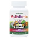 NaturalsPlus Animal Desfile Multivitamínico mastigável para crianças - 180 Comprimidos em forma de animal - sabores naturais variados - vegetariano, sem glúten - 90 Servimentos