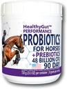 Probióticos saudáveisGutTM para cavalos Suplemento dietético, fórmula de desempenho do sistema digestivo totalmente natural (90 dias)