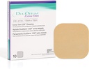 ConvaTec DuoDERM Gel de controle fino extra Fórmula 4"x4" Dressing adesivo esterilizado hidrocolóide para feridas superficiais, fricção baixa, Látex-livre, impermeável, quadrado, bege, caixa de 10ct