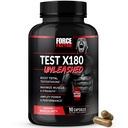 FORCE FACTOR Teste X180 Unleashed reforço de testosterona para homens para construir músculo, aumentar a força e melhorar o desempenho, Suplemento de testosterona para a saúde dos homens, 90 cápsulas