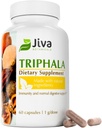 Jiva Botanicals Triphala Supplement - Triphala Cápsulas Feitas com Amalaki, Bibhitaki e Haritaki Powder para Saúde Digestiva Normal e Sistema Imune Normal - 60 Cápsulas