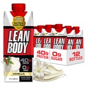 Corpo magro pronto para beber Baunilha Protein Shake, 40g Protein, Whey Blend, 0 Açúcar, Sem glúten, 22 Vitaminas & Minerals, 17 Fl Oz (Pacote de 12) LABRADA