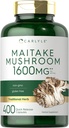 Cápsulas de Cogumelo Carlyle Maitake 1600mg . Contagem de 400 Não-GMO e Extrato sem Glúten . Suplemento de Cogumelo