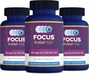 Alívio de foco mais fórmula de olho seco (270 CT. fornecimento de 90 dias) Olho seco Omega 3 Suplemento - Suplemento de alívio de olho seco - óleo de peixe Omega 3 para olho seco