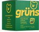 Gruns Super Verdes Gummy Bears - espirulina orgânica e chlorela, prebióticos para a saúde digestiva, 20+ Vitaminas e minerais - 30 saquetas - 240 Gummies