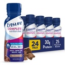 Certifique-se de Completar Leite Chocolate Nutrition Shake, Completa, Substituição de Refeição Equilibrada, Pronto para Beber, 30g de proteína, 25 vitaminas e minerais, 10 fl oz—24 Pack