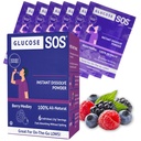 Glicose SOS Glucose Berry Medley Pó de Glucose, Pacotes de Dextrose Natural, Absorção Rápida, Dissolve instantaneamente, Sem Necessário de Água, 6 saquetas por caixa