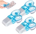 Pill Taker portátil, ferramenta de extração de comprimidos de atualização Pill Extractor Ferramenta portátil Pill Popper, Pill Popper para embalagens de blister, portátil de viagem Tablet Dispenser Pills Extractor Ferramenta Gadgets domésticos (3pcs)