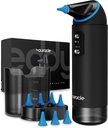 Remoção de cera de ouvido auracle - Eddy Ear Cleaner, Kit de limpeza de ouvido com 4 modos de pressão de água, limpador de cera de ouvido seguro e eficaz w / 8 pontas de irrigação, Irrigador de ouvido elétrico, 55dB bastante, IP65 chuveiro pronto