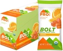 PROBAR - BOLT Orgânico de energia mastiga, laranja, não-GMO, sem glúten, USDA certificado Orgânico, saudável, energia natural, chicletes de combustível rápido com vitaminas B & C (12 contagem)