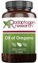 Óleo de Orégano Softgels - Suplemento de óleo de Orégano com Carvacrol altamente concentrado - Suporta limpeza intestinal - comprimidos pequenos (60 Softgels) Ouro