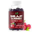 Shilajit Gummies 10.000mg para homens e mulheres - Força máxima Pure Himalayan Shilajit, Gluten-Free, Non-GMO, 100% Vegetarian - Natural Raspberry Flavor - 60 Conde