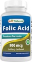 Best Naturals Ácido Fólico 800 mcg 240 Cápsulas