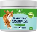 Probióticos Gato Completo com Prebióticos e Enzimas por Jackson Galaxy - Suporte Digestion, Suporte Imune Suplemento Dietário - Made in the USA