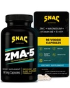 SNAC ZMA-5 Sleep Aid Supplement, Promova a recuperação muscular e crescimento, suporte imunológico, e sono restaurador com zinco, magnésio e 5-HTP, Pós-treino, Antes da cama ZMA Suplementos 90 Veggie Cápsulas