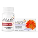 Celebrar ONE 45 Multivitamina com Pacote Probiótico de Ferro e Equilíbrio – Vitaminas Bariátricas para Gastrectomia Pós-Gastric Bypass & Sleeve – Ampla Nutricional & Suporte Digestivo