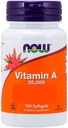 Vitamina A do óleo de fígado de peixe, 25000UI, 250 Sgels by Now Foods (Pacote de 4)