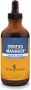 Herb Pharm Stress Manager Fórmula líquida de ervas com Rhodiola e extratos líquidos de basílio sagrado - 4 onça
