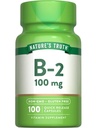 Nature's Truth B2 Vitamina 100mg 100 Cápsulas Não-GMO e Suplemento Glúten grátis .