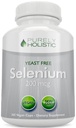 Selenium 200mcg - 365 Cápsulas Vegan não Comprimidos - Puro & Levedura Livre L-Selenometionina para melhor absorção - Thyroid, Coração, e Imune Sistema Suporte - Antioxidante Trace Mineral - Made in USA