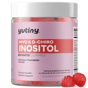 Myo-Inositol & D-Chiro Inositol Gummies, Vitamina B6 B12 & Folato para as mulheres, Vegan, Açúcar grátis, Framboesa de morango, 60 Contagem