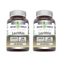 Fórmulas surpreendentes Lecitina 1200 mg Suplemento Softgels
