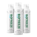 Biocongelamento profissional alívio da dor Spray para joelho, pescoço, quadril, articulação, ombro, e dor de costas simples, artrite alívio da dor, alívio muscular doloroso, spray de mentol incolor 4 Fl Oz (Pacote de 3)