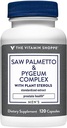 O complexo Vitamina Shoppe viu Palmetto & Pygeum (120 cápsulas)