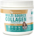 CB Supplements Multi Collagen Protein – Colágeno Hidrolisado para Joint, Pele, Gut, Hair & Nail Health – Vanilla Flavored Powder com Tipos I, II, III, V & X – Grass-Fed & Clean – 58 Servings