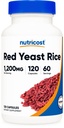 Nutricost Red Yeast Rice 1200mg, 120 Cápsulas - 60 Serv, Veggie Caps, Non-GMO, Gluten Free