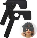 2 Embalagem Ocluidor Oftalmológico para Oftalmologistas, Optometristas e Orthoptistas Ferramenta de Exame Oftalmológico (Preto)