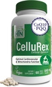 Saúde Thru Nutrition CoQ10 Plus PQQ e espinafre vermelho Otimizador celular para a circulação do cérebro Energia e Mitocondria Function Support Certificado Vegan Não-GMO (Pacote de 60)