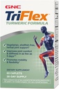 GNC TriFlex Fórmula Turmérica, melhora o conforto e a rigidez comuns, promove mobilidade e flexibilidade, 60 Caplets