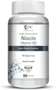 Genéricos Niacin Vitamina B3 Cápsulas - with Flush, Non-GMO, Gluten Free -90 Cápsulas