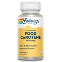 SOLARAY Food Caroteno, Vitamina A como Beta Caroteno 25000UI - Carotenóides para pele saudável e olhos, atividade antioxidante e suporte do sistema imunológico