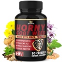 Cápsulas BMVINVOL Horny Goat Weed com Maca, Ginseng, Tribulus Terrestris, Ashwagandha, Black Pepper - 90 contagem para fornecimento de 3 meses
