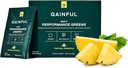 Gayful Daily Performance Greens Powder, Coco Abacaxi, Gut Health, Energia, Foco e Imune Support com L Theanina, Orgânico Greens, Chlorela, Ginger, Verde + Adaptogen Drink Mix, 28 pacotes