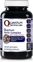 Laboratórios de Nutrição Quântica Complexo de Alho Quântico - Suplementos de Alcaçuz, Pílulas de Alho, Extrato de Alcaçuz, Extrato de Alho, Cápsulas Orgânicas de Alho, Suporte Imune - 60 Cápsulas Vegetarianas