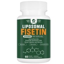 Fisetina lipossómica Suplemento, 2000MG, 98% Fisetina pura Polifenóis Antioxidantes, com Quercetina, TMG e Resveratrol, para Envelhecimento Saudável, Suporte Cognitivo, 60 Cápsulas