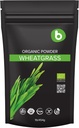 b Erva de trigo orgânico em pó, para Detox e suporte de imunidade, Superalimento, Vegan, Rico em fibras, Clorofila, Minerais, Sem glúten, Raw, 1lb