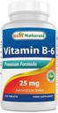 Melhores Natural Vitamina B-6 25 Mg Comprimidos, 250 Contagem
