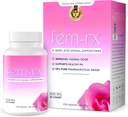HPD Rx Fem-Rx Ácido Bórico Supositórios Vaginais para Mulheres – Ajuda equilíbrio pH vaginal, Eliminar Odor Vaginal – Dr Formulado Apoio à Saúde Feminina – 30 Cápsulas Pacote de 1