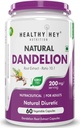 Extrato de raiz de dente-de-leão - Natural - 10:1 razão - Diurético natural e suporte Digestão, 60 cápsulas vegetais