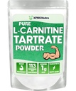 XPRS Nutra L Carnitina L Tartrate Pó - Premium Puro L Tartrate Carnitina - L-Carnitina - Vegan Friendly Bulk L Carnitina Pó - Suplemento Aminoácido (4 Ounce)