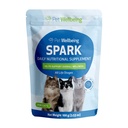 Bem-estar de animais de estimação Spark Daily Nutritional Greens Superfood para gatos - Probióticos, Prebióticos, Enzimas Digestivas, Aminoácidos, Antioxidantes, Vitamina D, Espirulina - Veterinário-Formulada 3,53 oz (100 g)